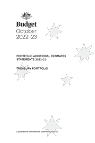 Portfolio Additional Estimates Statements 2022-23