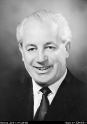 Portrait of Harold Holt.