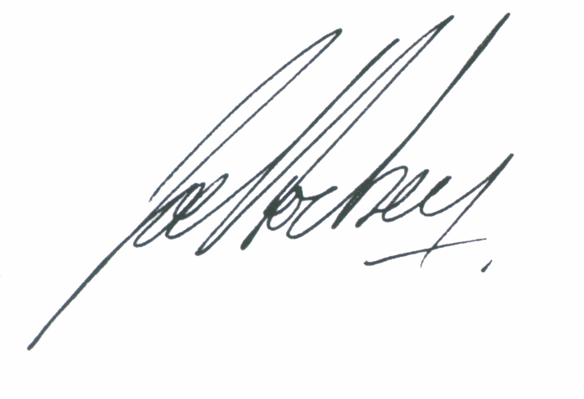 Joe Hockey signature