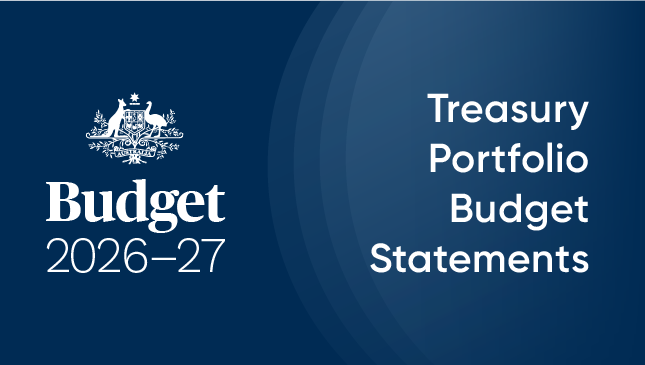 Budget 2026–27, Treasury Portfolio Budget Statements