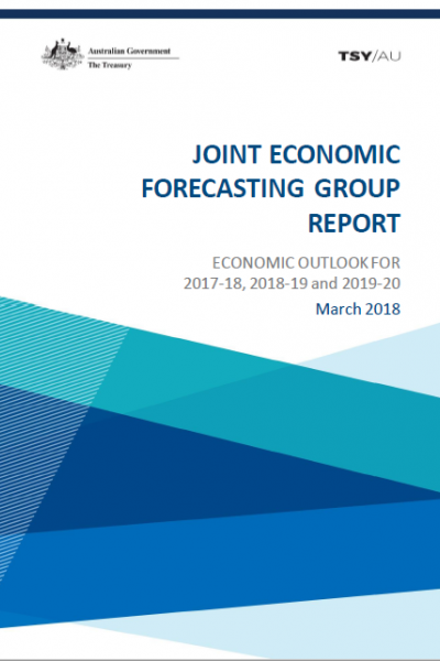 Joint Economic Forecasting Group Report - March 2018 - cover