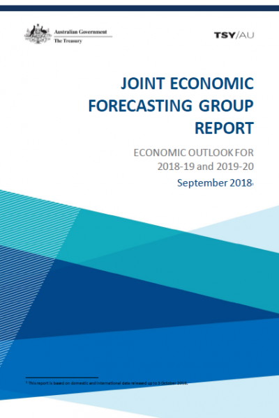 Joint Economic Forecasting Group Report - September 2018 - cover