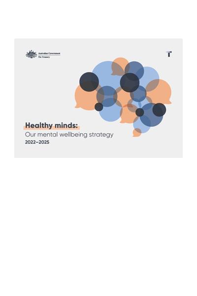 Cover - Healthy minds: mental wellbeing strategy 2022-25