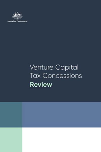 Venture Capital Tax Concessions Review - Final report