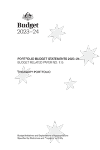 Portfolio Budget Statements 2023-24 cover
