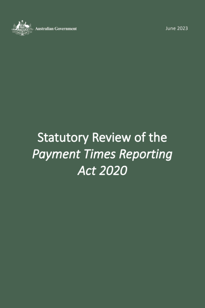Statutory Review of the Payment Times Reporting Act 2020