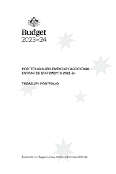 Portfolio Supplementary Additional Estimates Statements 2023–24