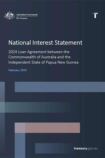 National Interest Statement: 2024 Loan to Papua New Guinea - cover image