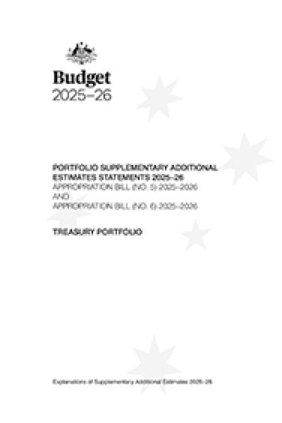 2025–26 Portfolio Supplementary Additional Estimates Statements