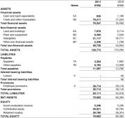 presentation of treasury shares in balance sheet